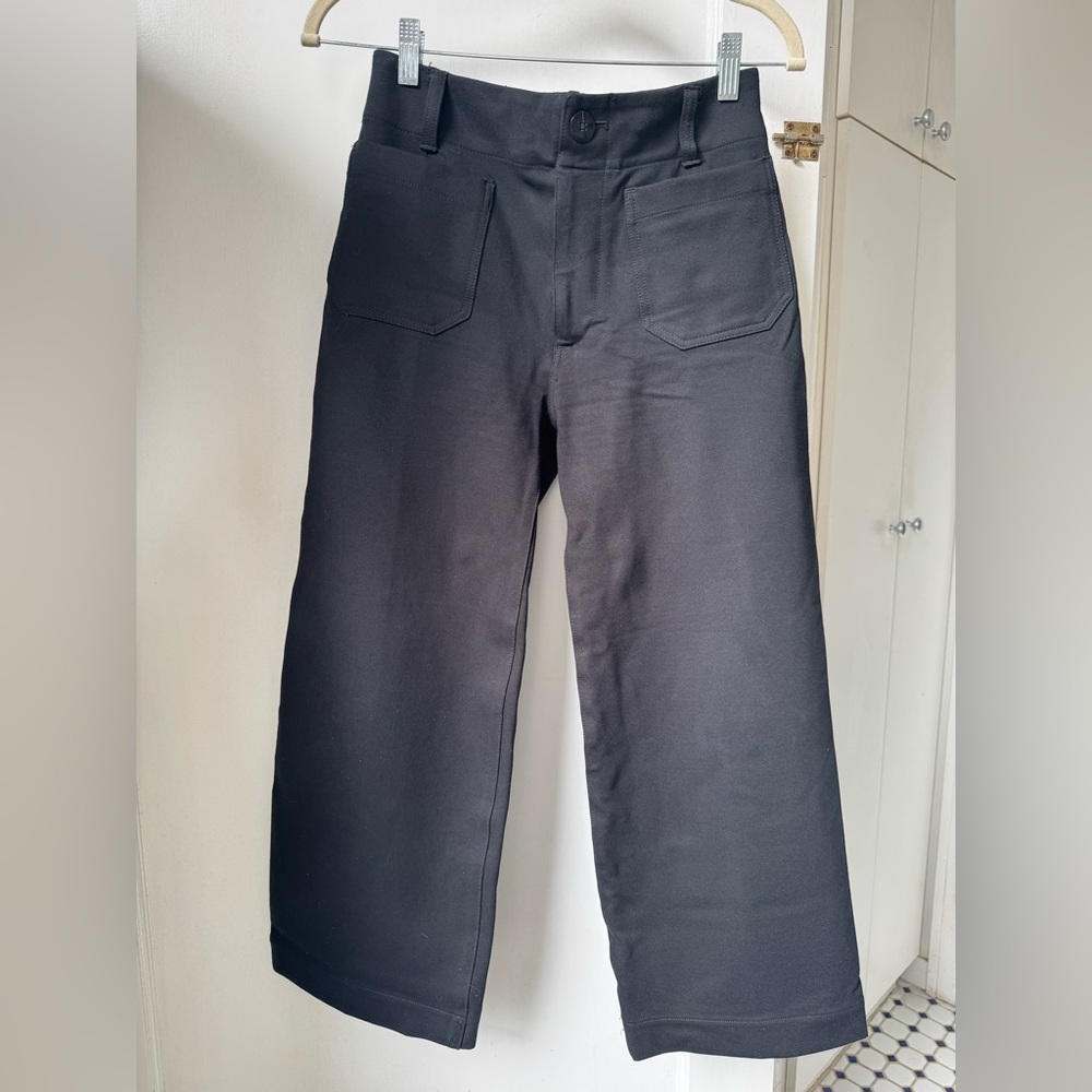 Maeve Collette Black Wide-Leg Pants